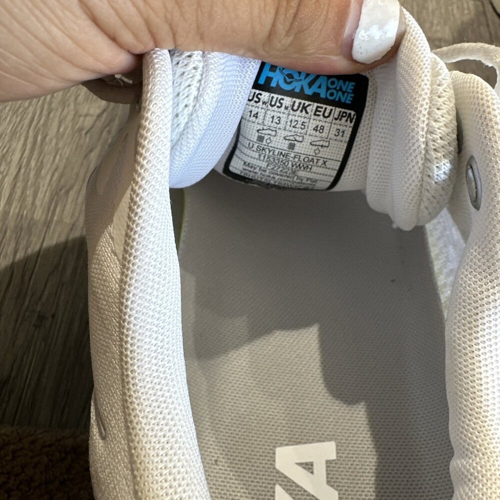 New Hoka One One Skyline Float X Triple White Sne… - image 8